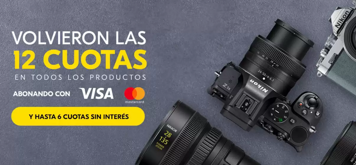 Catálogo Nikon | 12 cuotas sin interes | 2026-03-12T00:00:00.000Z - 2026-03-31T00:00:00.000Z