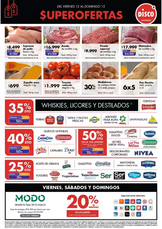 Catálogo Disco | Ofertas | Bs. As. y Santa Fé | 2026-03-13T00:00:00.000Z - 2026-03-15T00:00:00.000Z