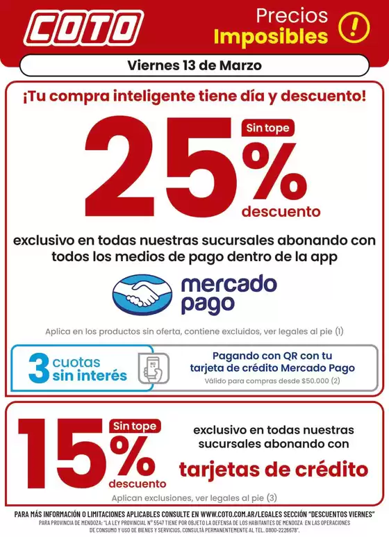 Catálogo Coto | Coto Afiche Descuento | 2026-03-13T00:00:00.000Z - 2026-03-13T00:00:00.000Z