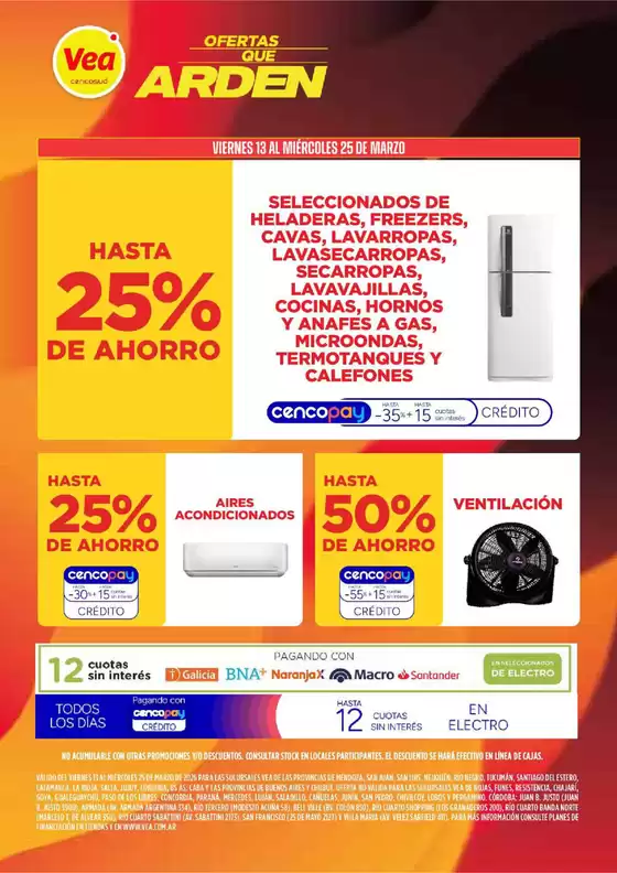 Catálogo Supermercados Vea en Villa Carlos Paz | Ofertas que Arden | 2026-03-13T00:00:00.000Z - 2026-03-25T00:00:00.000Z