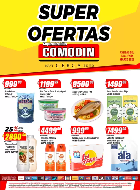 Catálogo Supermercados Comodin en Gregorio de Laferrere | 2026220 | 2026-03-13T00:00:00.000Z - 2026-03-19T00:00:00.000Z