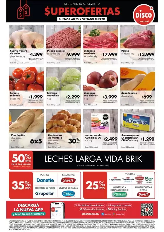 Catálogo Disco en Pilar (Buenos Aires) | FERIA DE FRESCOS BS. AS | 2026-03-16T00:00:00.000Z - 2026-03-19T00:00:00.000Z