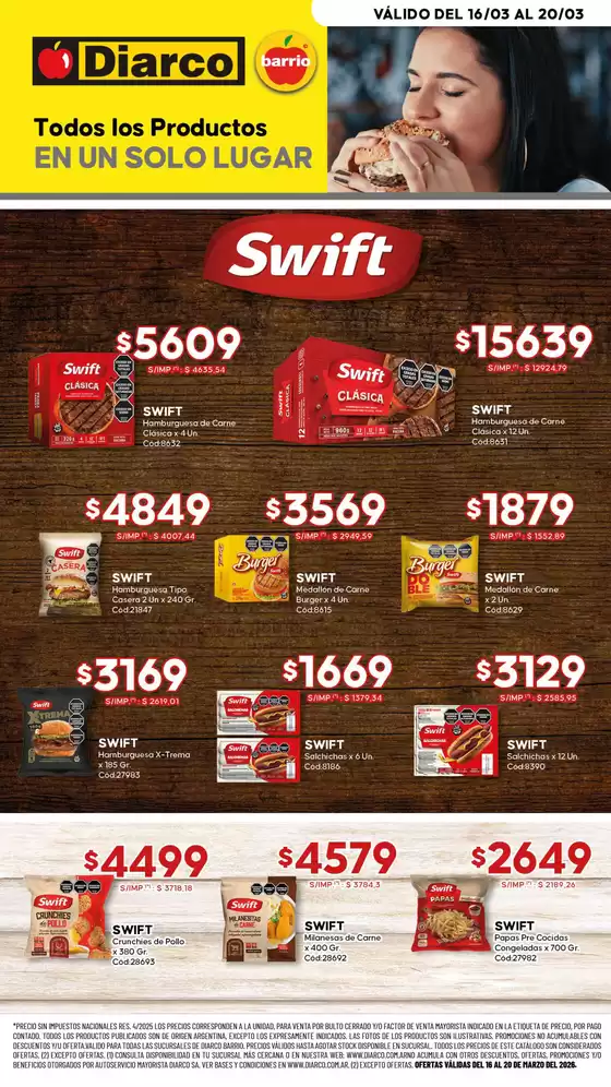 Catálogo Diarco | ESPECIAL SWIFT | 2026-03-16T00:00:00.000Z - 2026-03-20T00:00:00.000Z