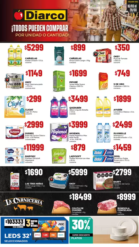 Catálogo Diarco en San Miguel (Buenos Aires) | OFERTAS TDF | 2026-03-16T00:00:00.000Z - 2026-03-20T00:00:00.000Z