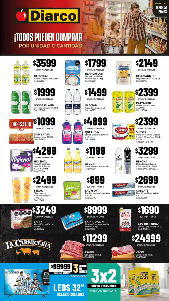 Catálogo Diarco en San Miguel (Buenos Aires) | OFERTAS PUEBLO SUR | 2026-03-16T00:00:00.000Z - 2026-03-20T00:00:00.000Z