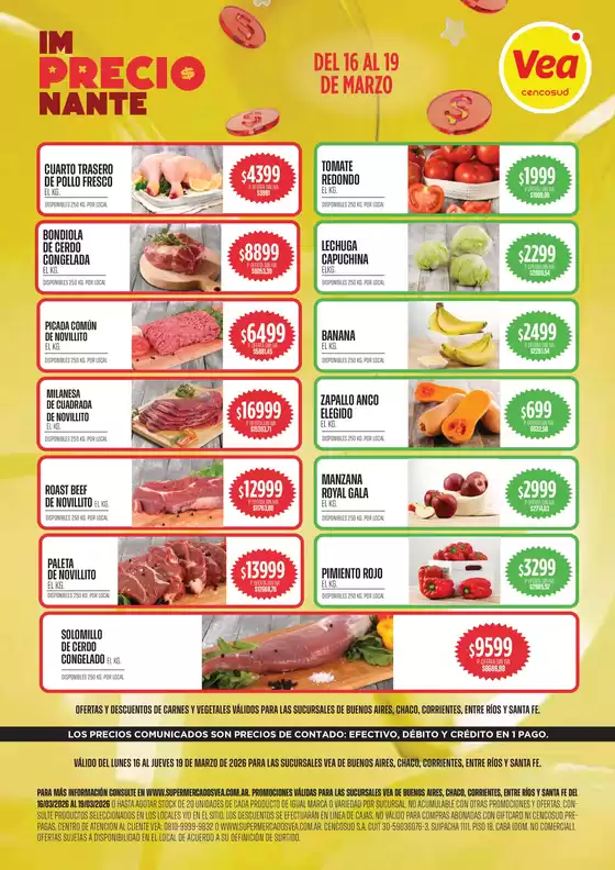 Catálogo Supermercados Vea | Oferta Semanal BSAS NEA | 2026-03-16T00:00:00.000Z - 2026-03-19T00:00:00.000Z