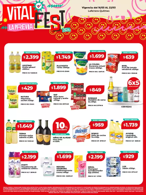 Catálogo Supermayorista Vital | Grandes descuentos en productos seleccionados | 2026-03-16T00:00:00.000Z - 2026-03-22T00:00:00.000Z