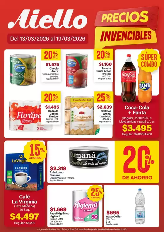 Catálogo Supermercados Aiello en Martín Coronado | Ofertas Supermercados Aiello | 2026-03-13T00:00:00.000Z - 2026-03-19T00:00:00.000Z