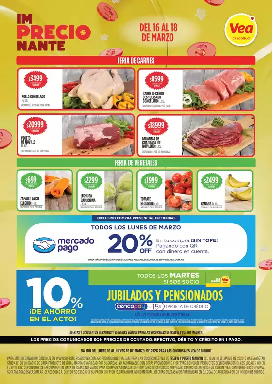 Catálogo Supermercados Vea en Morón | Semanal Chubut | 2026-03-16T00:00:00.000Z - 2026-03-18T00:00:00.000Z