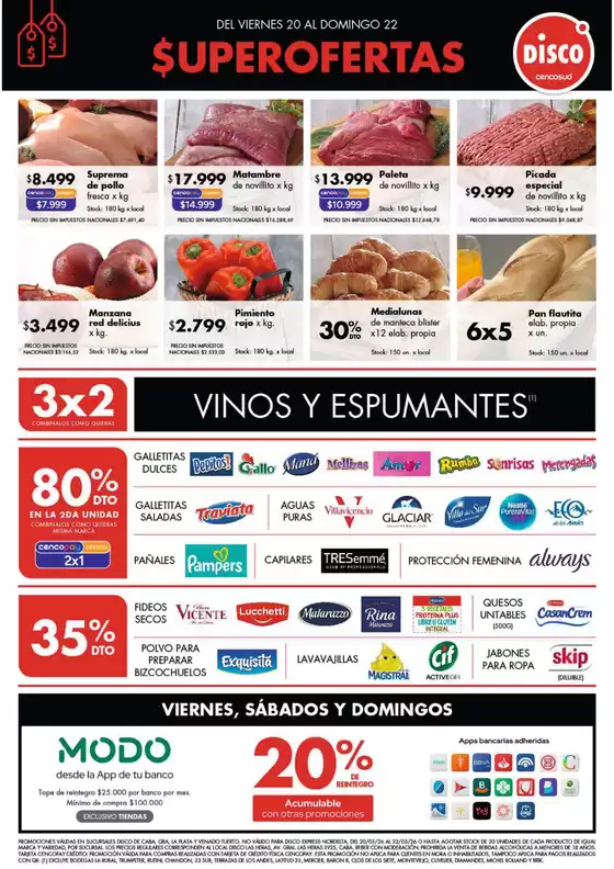 Catálogo Disco | Ofertas | Bs. As. y Santa Fé | 2026-03-20T00:00:00.000Z - 2026-03-22T00:00:00.000Z