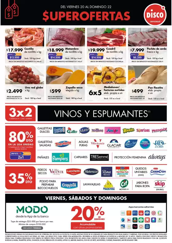 Catálogo Disco | Ofertas | Córdoba | 2026-03-20T00:00:00.000Z - 2026-03-23T00:00:00.000Z