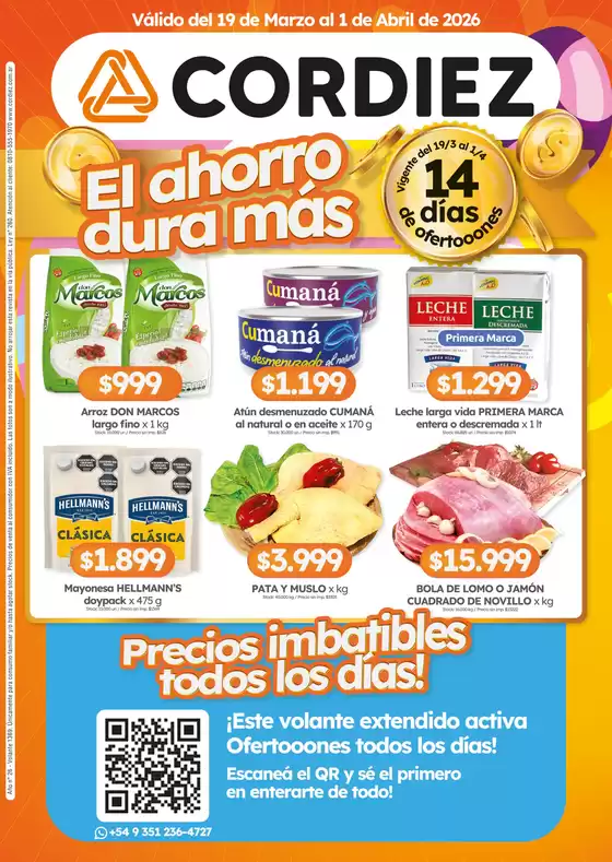 Catálogo Cordiez | Ofertas Cordiez | 2026-03-19T00:00:00.000Z - 2026-04-01T00:00:00.000Z