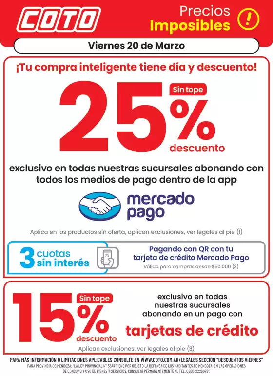 Catálogo Coto en Neuquén | Coto Afiche Descuento | 2026-03-20T00:00:00.000Z - 2026-03-20T00:00:00.000Z