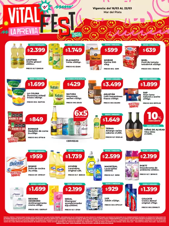 Catálogo Supermayorista Vital en Martínez | Ofertas principales y descuentos | 2026-03-16T00:00:00.000Z - 2026-03-22T00:00:00.000Z