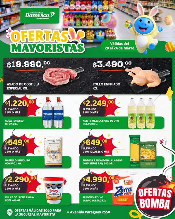 Catálogo Supermercados Damesco en Río Segundo | Ofertas MAYORISTA 20 al 24 03 | 2026-03-20T00:00:00.000Z - 2026-03-24T00:00:00.000Z