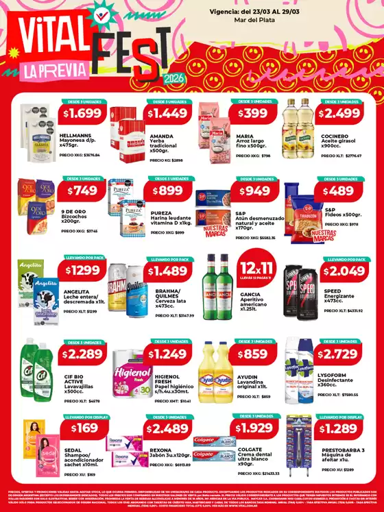 Catálogo Supermayorista Vital en Banfield | Ahorra ahora con nuestras ofertas | 2026-03-23T00:00:00.000Z - 2026-03-29T00:00:00.000Z