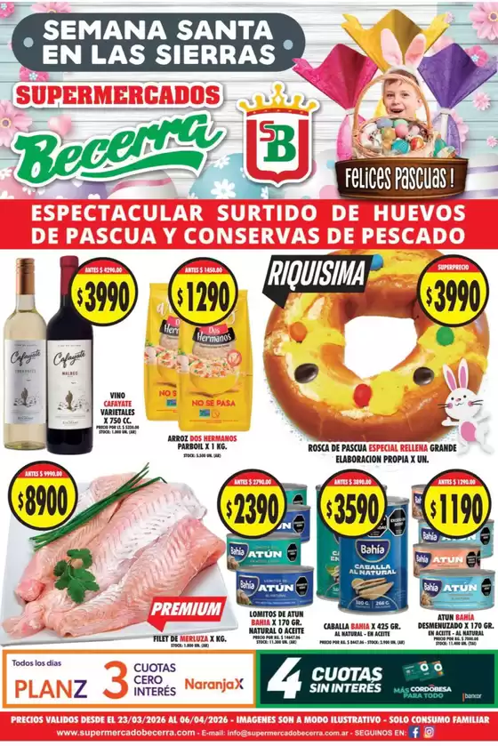 Catálogo Supermercados Becerra en Banfield | Ofertas Supermercados Becerra | 2026-03-23T00:00:00.000Z - 2026-04-06T00:00:00.000Z