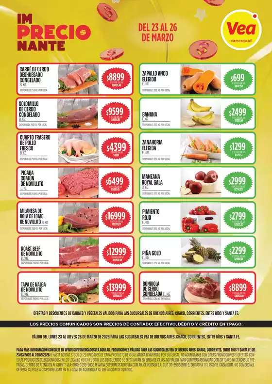 Catálogo Supermercados Vea | Oferta Semanal BSAS NEA | 2026-03-23T00:00:00.000Z - 2026-03-26T00:00:00.000Z