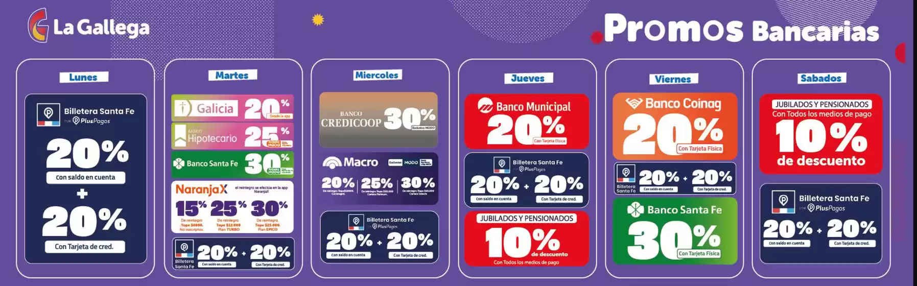 Catálogo La Gallega Supermercados en Mar del Plata | Promos Bancarias | 2026-03-26T00:00:00.000Z - 2026-03-31T00:00:00.000Z