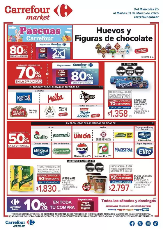 Catálogo Carrefour Market en Oncativo | Market Paraná 25 Marzo | 2026-03-25T00:00:00.000Z - 2026-04-01T00:00:00.000Z