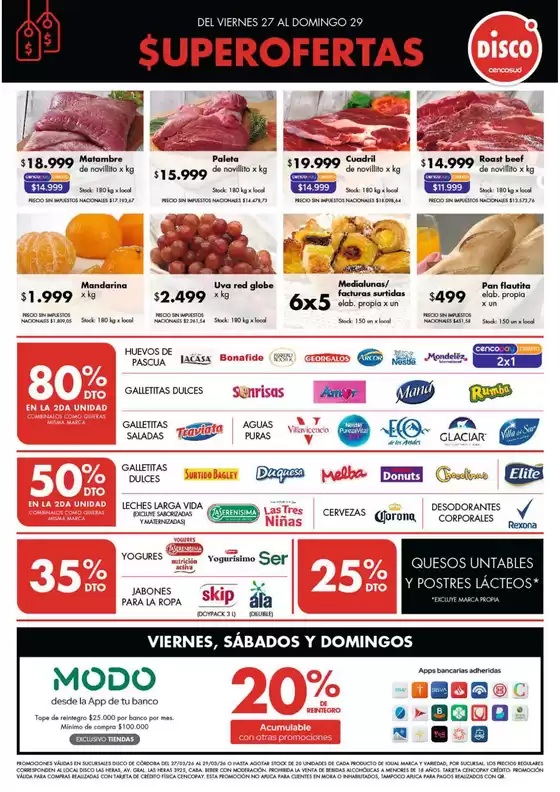 Catálogo Disco | Ofertas | Córdoba | 2026-03-27T00:00:00.000Z - 2026-03-29T00:00:00.000Z