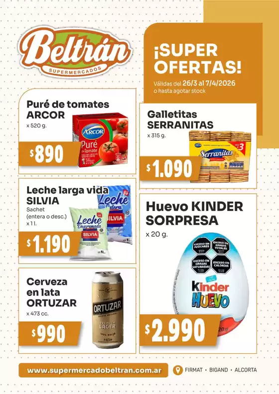 Catálogo Beltrán Supermercados | Ofertas Beltrán Supermercados | 2026-03-26T00:00:00.000Z - 2026-04-07T00:00:00.000Z