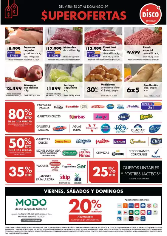 Catálogo Disco | Ofertas | Bs. As. y Santa Fé | 2026-03-27T00:00:00.000Z - 2026-03-29T00:00:00.000Z
