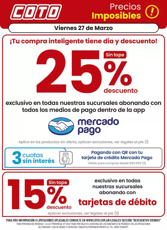 Catálogo Coto en Caseros | Coto Afiche Descuento | 2026-03-27T00:00:00.000Z - 2026-03-27T00:00:00.000Z