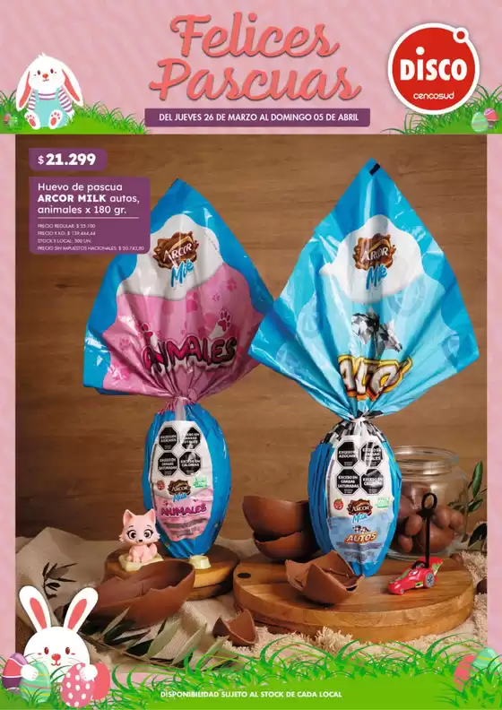 Catálogo Disco en San Fernando | FOLLETO ESPECIAL PASCUAS DISCO 26.03 CORDOBA | 2026-03-26T00:00:00.000Z - 2026-04-05T00:00:00.000Z