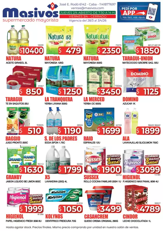 Catálogo Masivos | Ofertas280326 | 2026-03-28T00:00:00.000Z - 2026-04-03T00:00:00.000Z