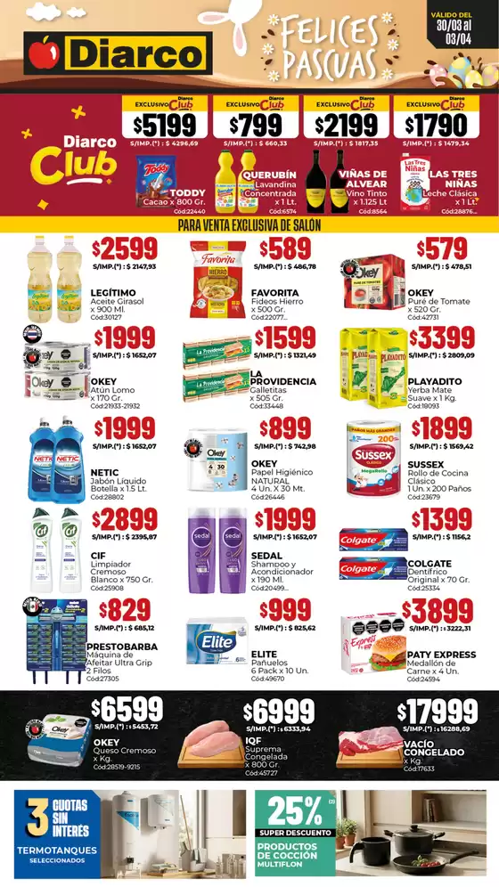 Catálogo Diarco | OFERTAS INTERIOR | 2026-03-30T00:00:00.000Z - 2026-04-03T00:00:00.000Z