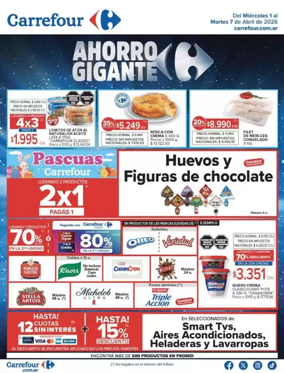 Catálogo Carrefour en Buenos Aires | Carrefour Hiper 1 de Abril | 2026-04-01T00:00:00.000Z - 2026-04-08T00:00:00.000Z