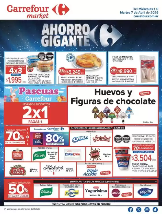 Catálogo Carrefour Market en Buenos Aires | Carrefour Market 1 de Abril | 2026-04-01T00:00:00.000Z - 2026-04-07T00:00:00.000Z