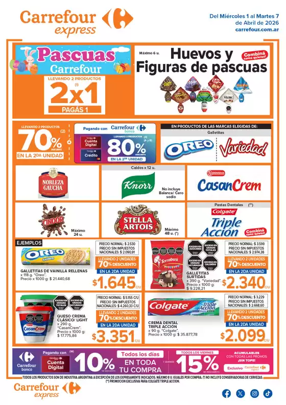 Catálogo Carrefour Express | Carrefour Express 1 de Abril | 2026-04-01T00:00:00.000Z - 2026-04-07T00:00:00.000Z