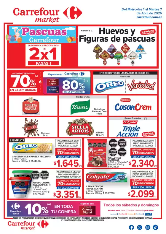 Catálogo Carrefour Market | Carrefour Market Paraná 1 de Abril | 2026-04-01T00:00:00.000Z - 2026-04-07T00:00:00.000Z