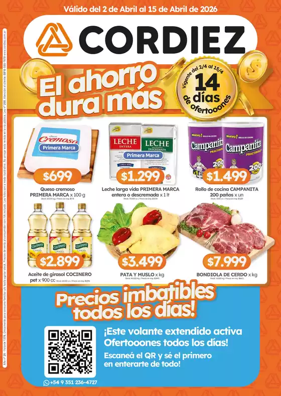 Catálogo Cordiez en San Miguel de Tucumán | Ofertas Cordiez | 2026-04-02T00:00:00.000Z - 2026-04-15T00:00:00.000Z