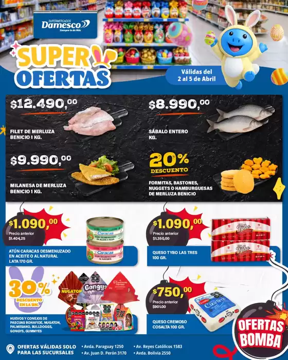 Catálogo Supermercados Damesco | Ofertas minoristas 2 al 5 04 | 2026-04-02T00:00:00.000Z - 2026-04-05T00:00:00.000Z