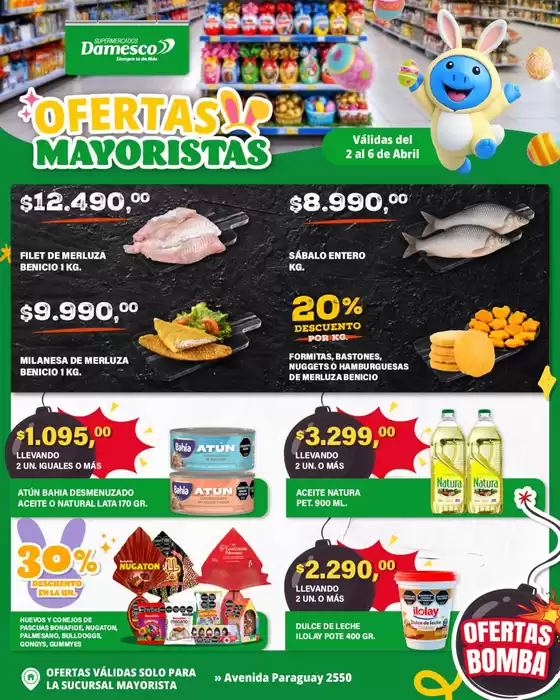 Catálogo Supermercados Damesco | Ofertas MAYORISTA 2 AL 6 04 | 2026-04-02T00:00:00.000Z - 2026-04-06T00:00:00.000Z