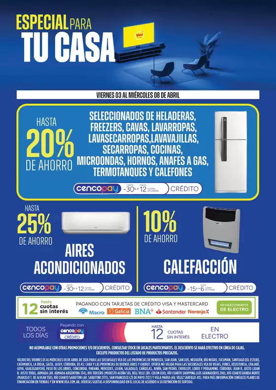 Catálogo Supermercados Vea | Ofertas especial para tu casa | 2026-04-03T00:00:00.000Z - 2026-04-08T00:00:00.000Z