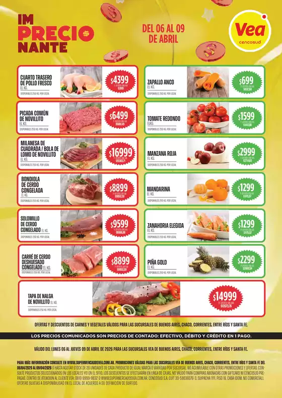 Catálogo Supermercados Vea | Oferta Semanal BSAS NEA | 2026-04-06T00:00:00.000Z - 2026-04-09T00:00:00.000Z