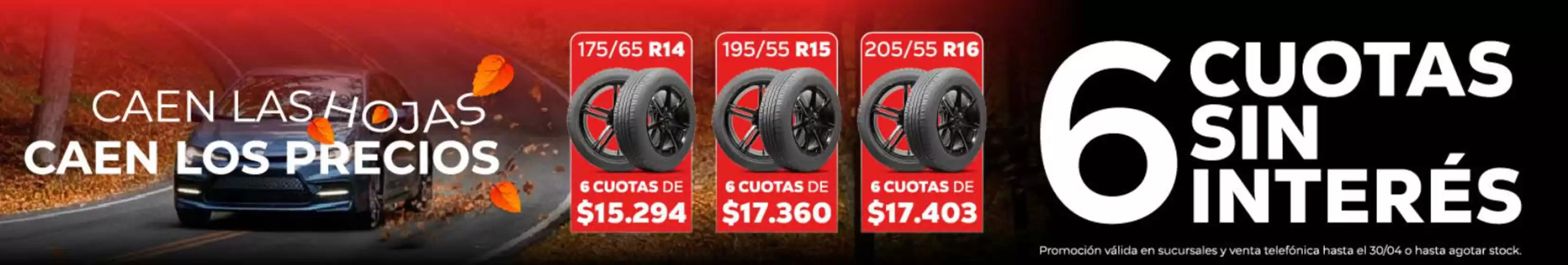 Catálogo Neumáticos Rosmi | 6 cuotas sin interes | 2026-04-07T00:00:00.000Z - 2026-04-30T00:00:00.000Z