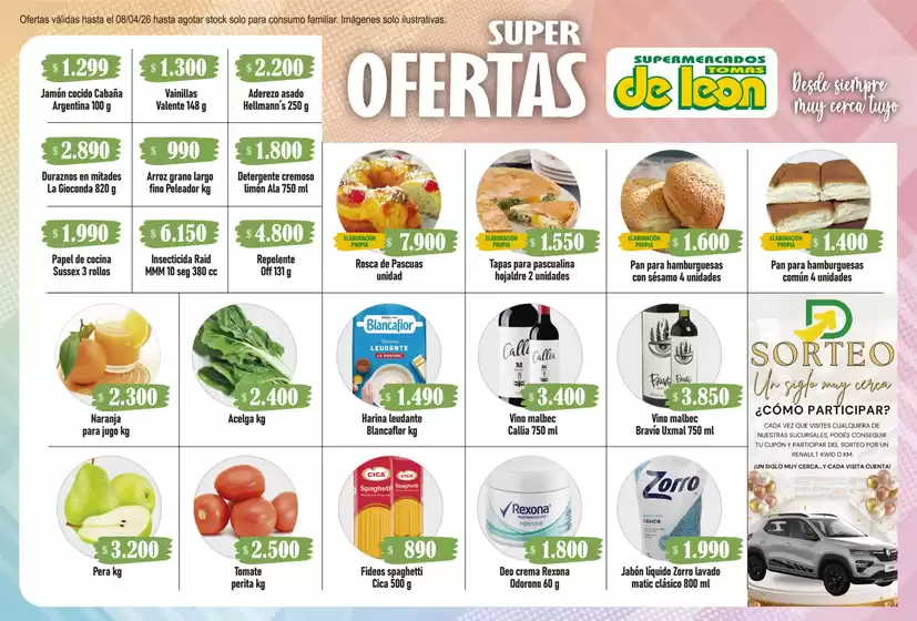 Catálogo Supermercado Tomas de Leon en Hurlingham | Ofertas Supermercado Tomas de Leon | 2026-04-07T00:00:00.000Z - 2026-04-08T00:00:00.000Z