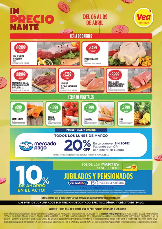 Catálogo Supermercados Vea en Hurlingham | Oferta Semanal Chubut | 2026-04-06T00:00:00.000Z - 2026-04-09T00:00:00.000Z