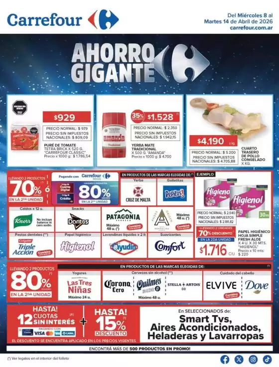 Catálogo Carrefour | Carrefour Hiper 8 Abril | 2026-04-08T00:00:00.000Z - 2026-04-15T00:00:00.000Z