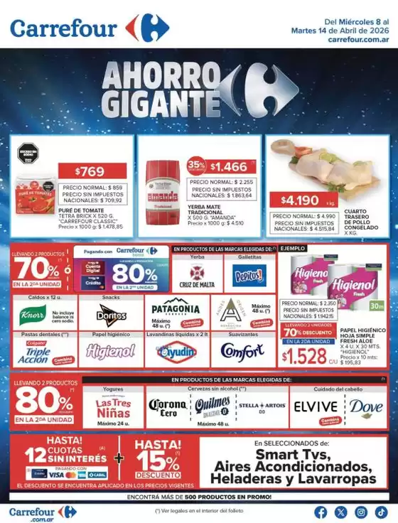 Catálogo Carrefour | Carrefour Hiper 8 Abril | 2026-04-08T00:00:00.000Z - 2026-04-15T00:00:00.000Z
