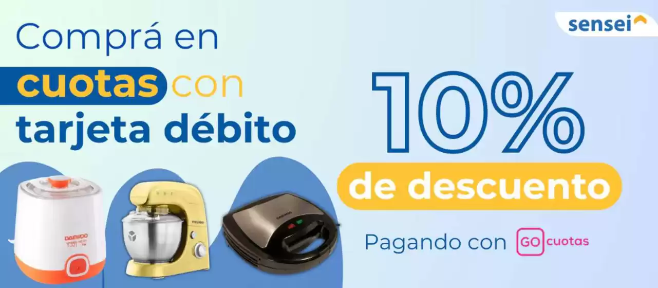 Catálogo Sensei | Comprá en cuotas con tarjeta debito | 2026-04-09T00:00:00.000Z - 2026-04-21T00:00:00.000Z