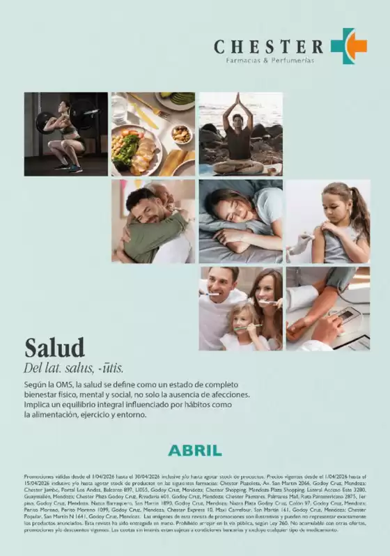 Catálogo Farmacias Chester | Catálogo de ofertas | 2026-04-09T00:00:00.000Z - 2026-04-30T00:00:00.000Z