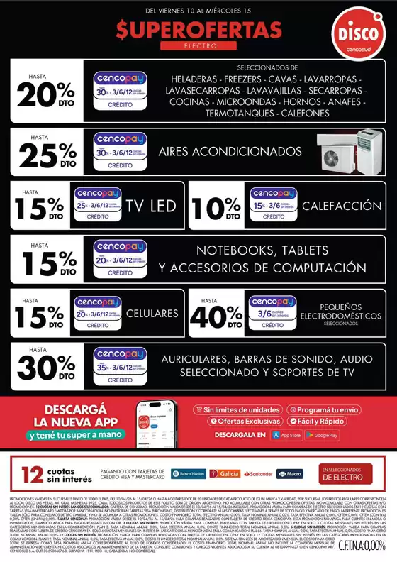 Catálogo Disco | Ofertas | Electro, T. Libre y más | 2026-04-10T00:00:00.000Z - 2026-04-15T00:00:00.000Z