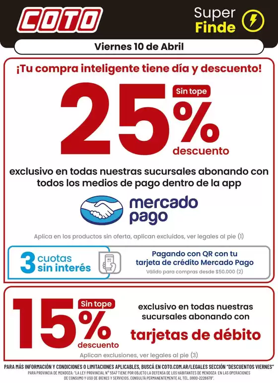 Catálogo Coto | Coto Afiche Descuento | 2026-04-10T00:00:00.000Z - 2026-04-10T00:00:00.000Z