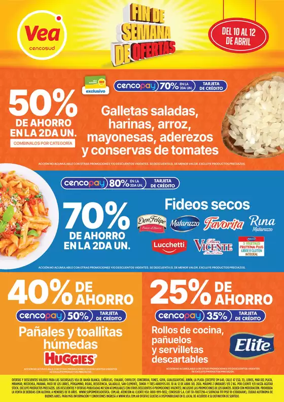 Catálogo Supermercados Vea | Oferta fin de semana | Nea | 2026-04-10T00:00:00.000Z - 2026-04-12T00:00:00.000Z